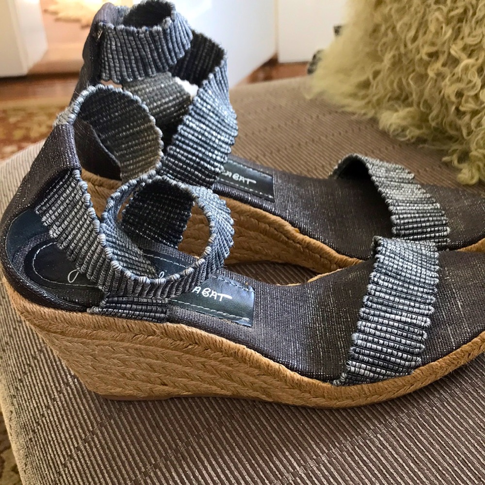 Jean-Michael Cazabat Metallic Stretch Band Espadrilles
